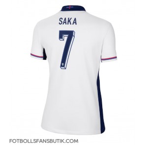 England Bukayo Saka #7 Replika Hemmatröja Damer EM 2024 Kortärmad